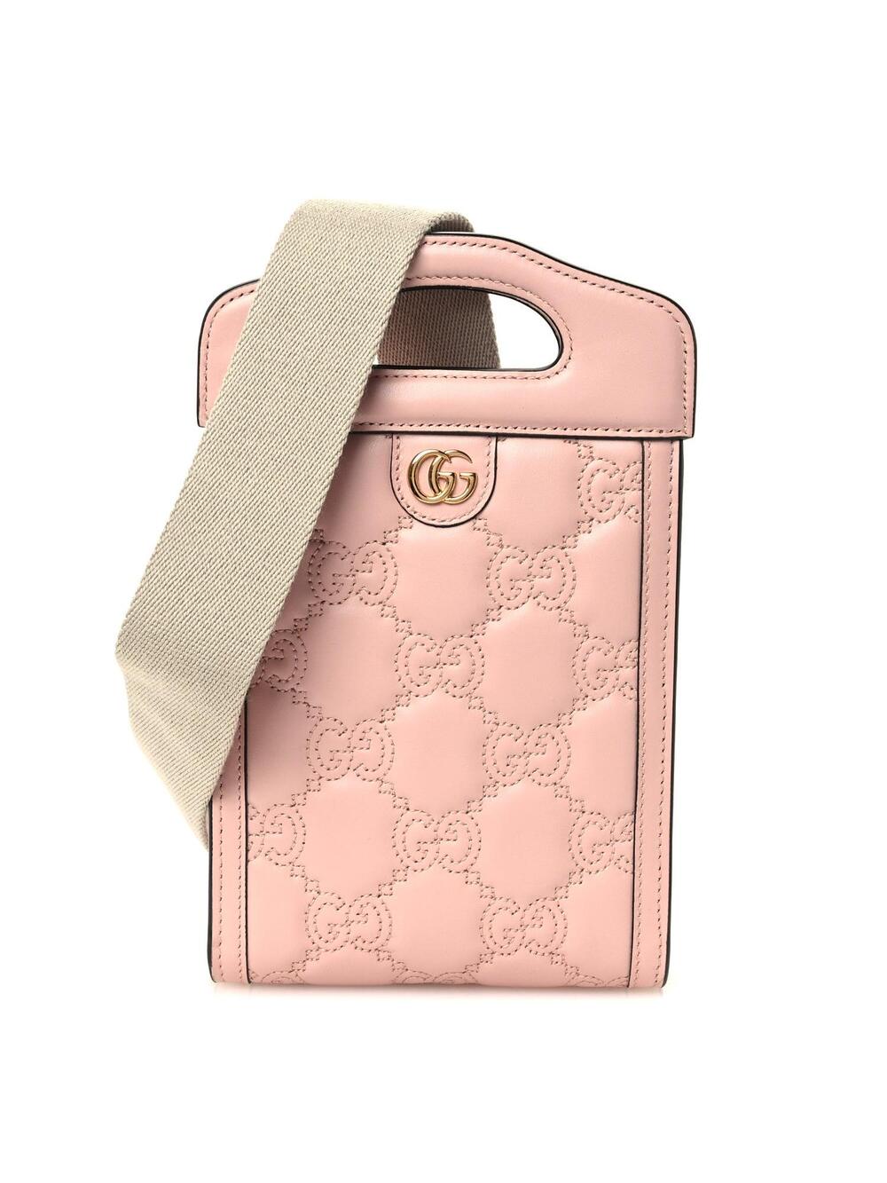 Gucci Calfskin Gg Matelasse Mini Top #368253G85B